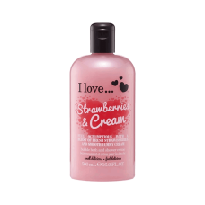 I LOVE BUBBLE BATH & SHOWER CREAM STRAWBERRIES & CREAM 