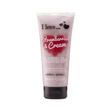I LOVE EXFOLI SHOWER  SMOOTHIE STRAWBERRIES - CREAM 
